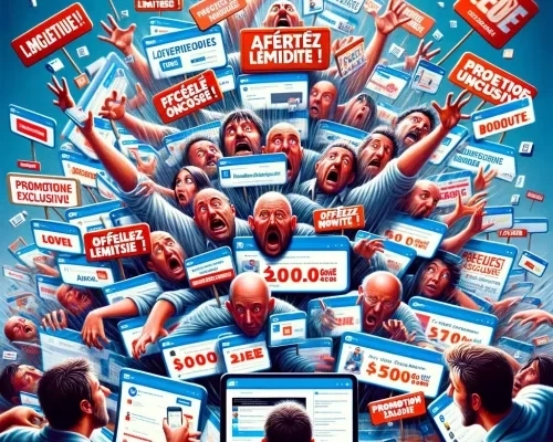 Contenu promotionnel excessif