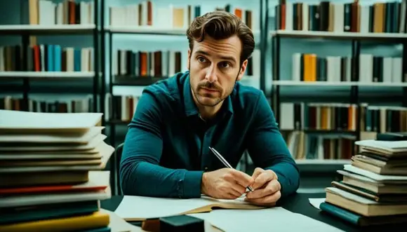 Scénariste écrivant un dialogue